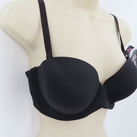 Maidenform 36C Bra SE6990 Black Self Expressions Removable Straps Strapless NEW - Picture 2 of 12